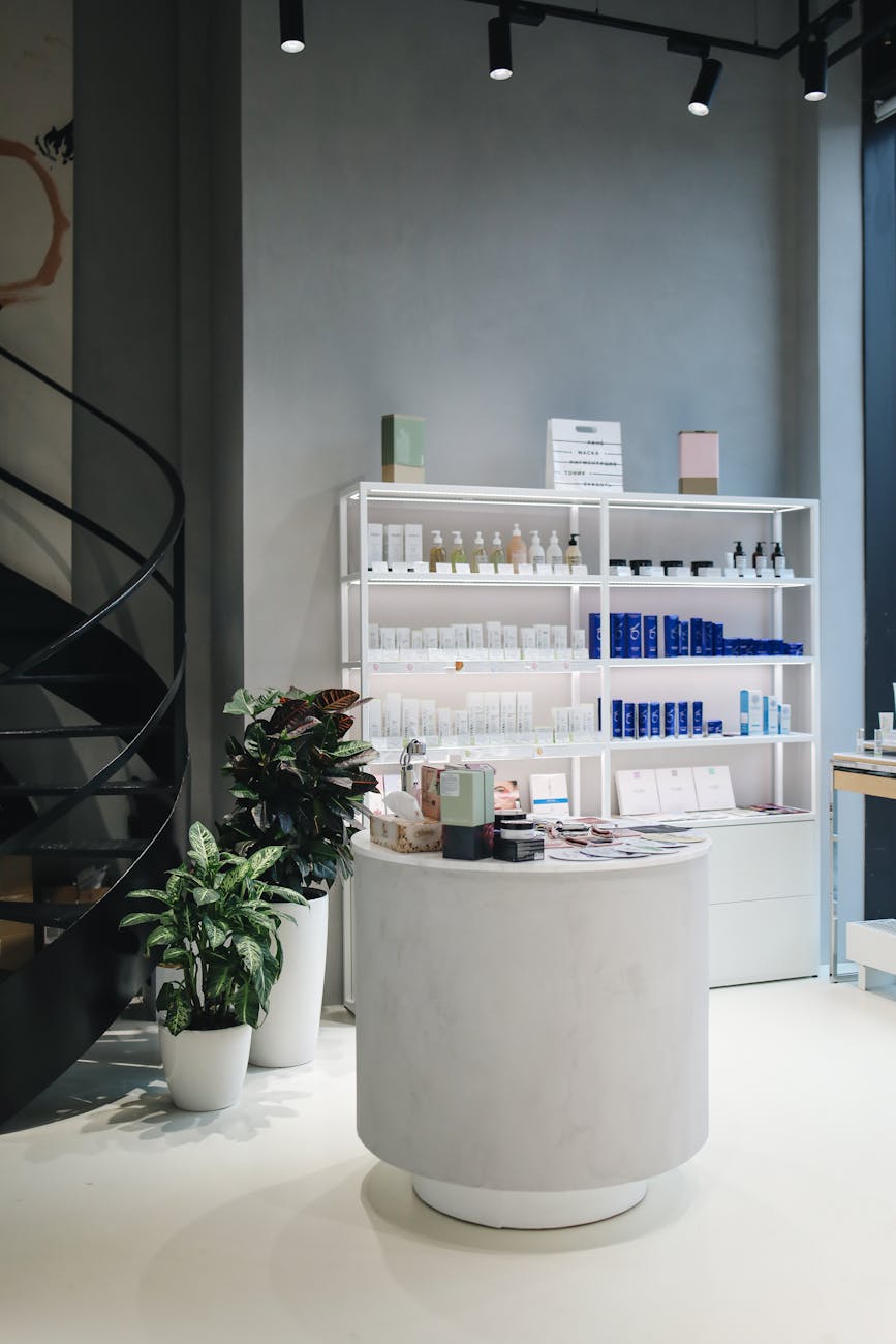Modern commercial workspace with integrated technology